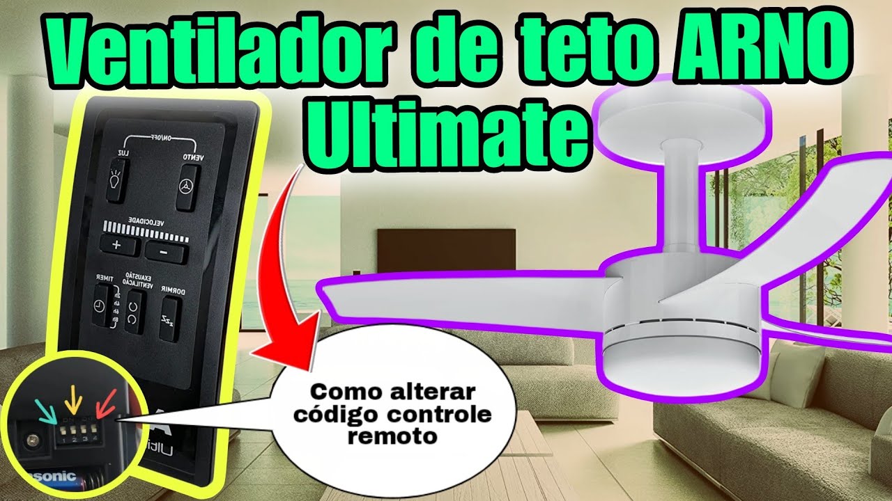 Configurando Controle remoto VENTILADOR de teto ARNO ULTIMATE