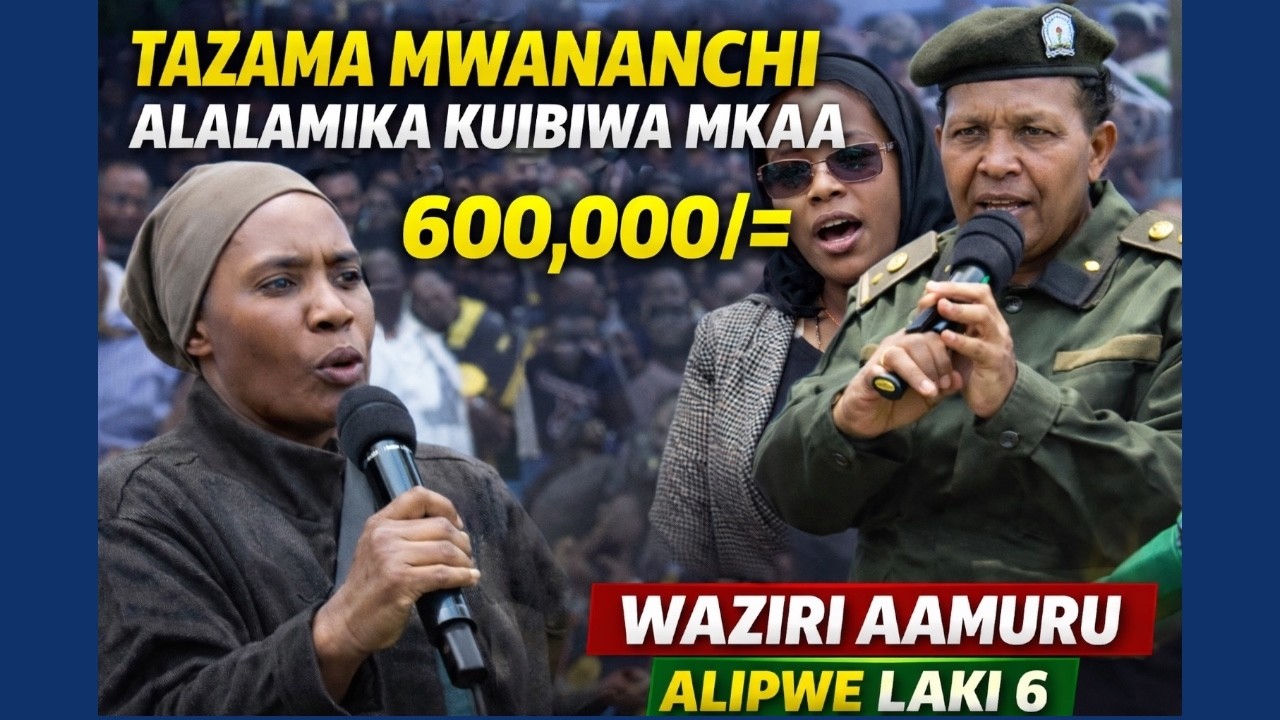 Mwananchi Alalamika Kuibiwa Mkaa, Waziri Aamuru Alipwe Laki 6 Hadharani