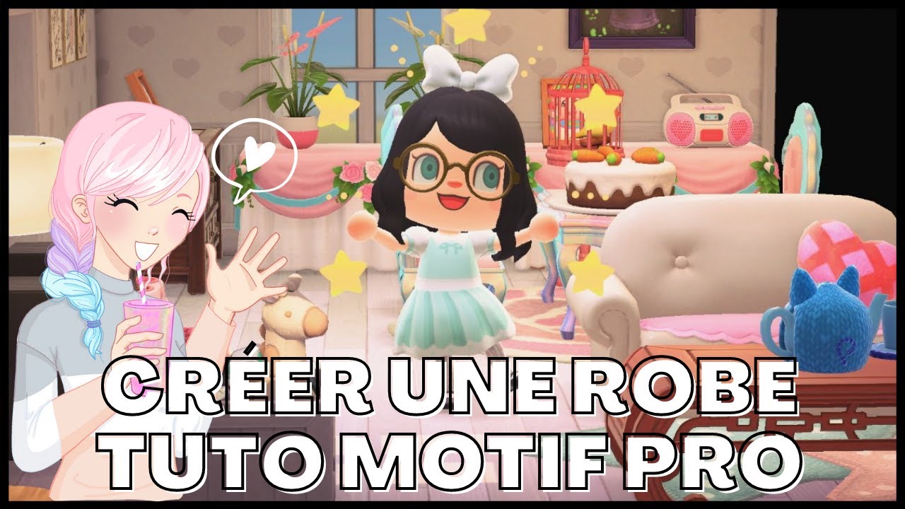 FAIRE UNE ROBE BALLON FACILEMENT ! Tutoriel motif pro pour ANIMAL CROSSING NEW HORIZONS