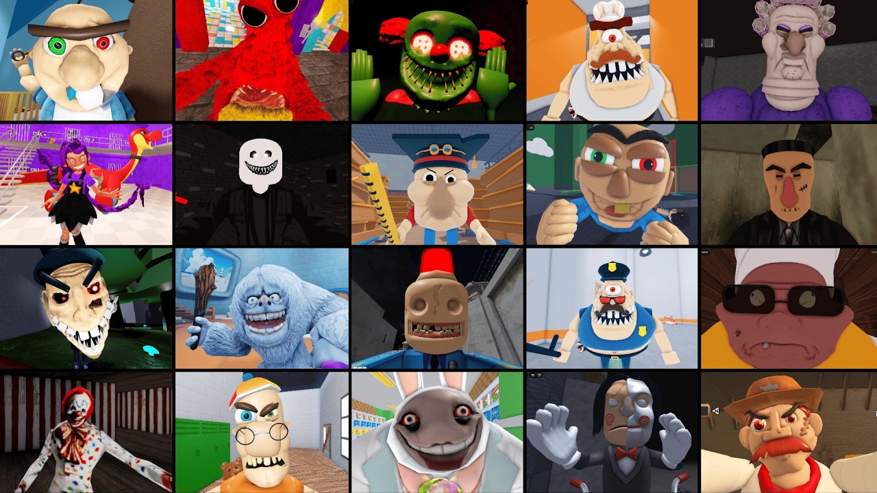 ESCAPE BABY BOBBY'S DAYCARE, LILY LOVEBRAID'S PRISON RUN, TEAM SCHOOL BREAKOUT, STINKY, ROBLOX JUMPS