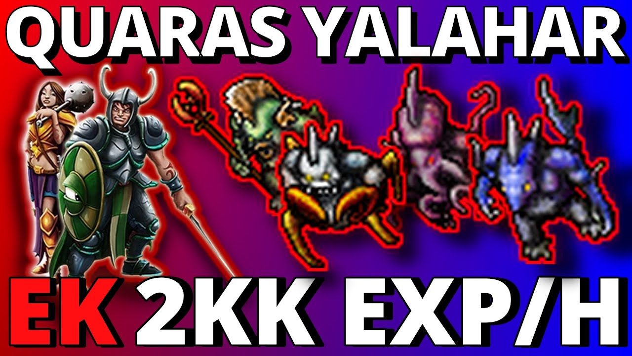 EK 100+ | 2KK EXP/H QUARAS SUNKEN QUARTER – Hunt Elite Knight | Tibia Español