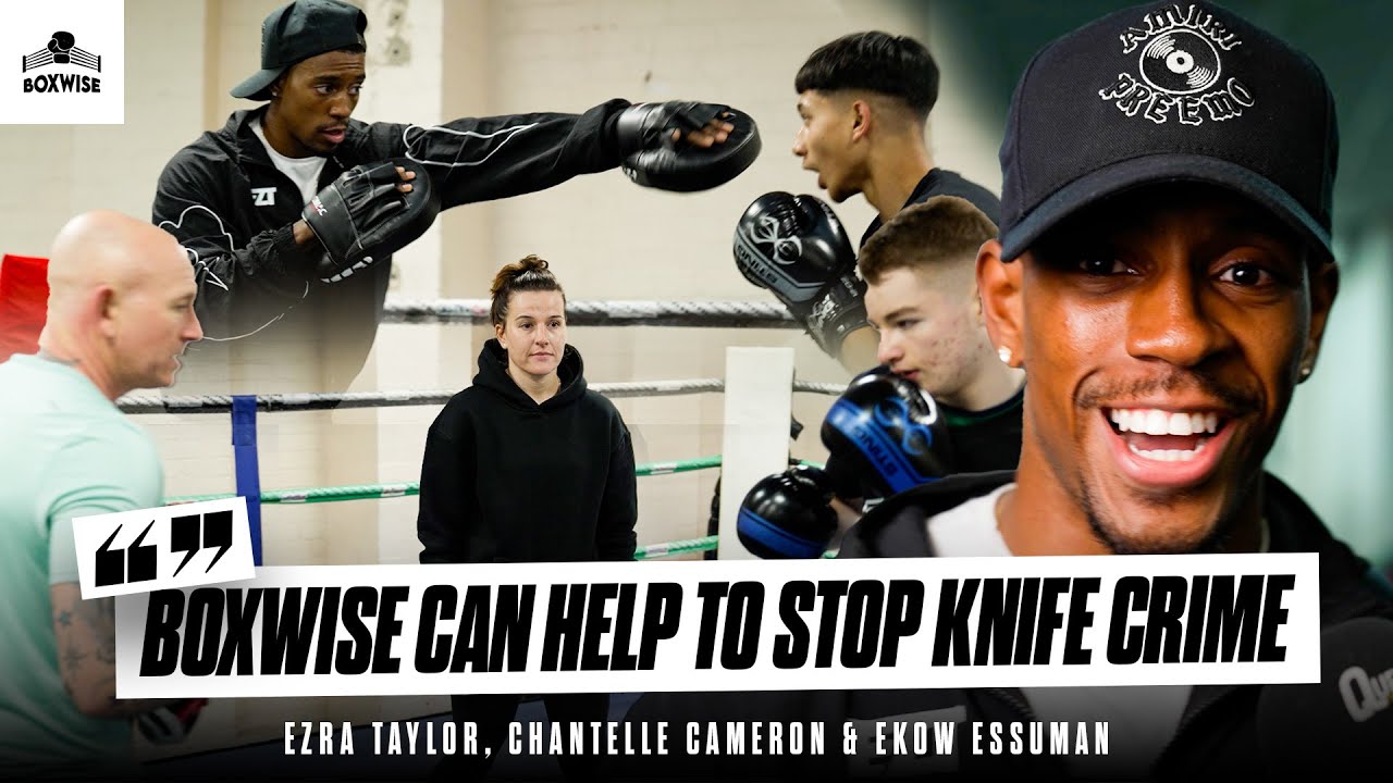 “Boxwise Can Help To STOP Knife Crime” 🙅‍♂️ Chantelle Cameron & Queensberry Show Their Support 👏