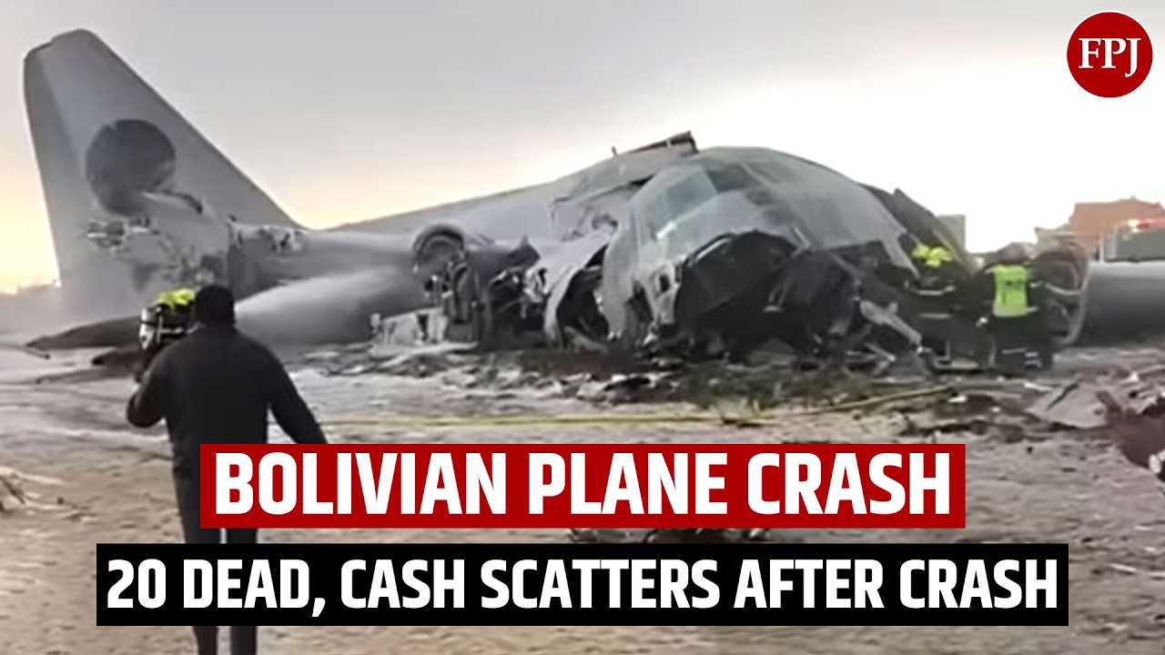 Bolivian Plane Crash: C-130 Military Aircraft Crashed, Crash Kills 20, People Rush For Cash