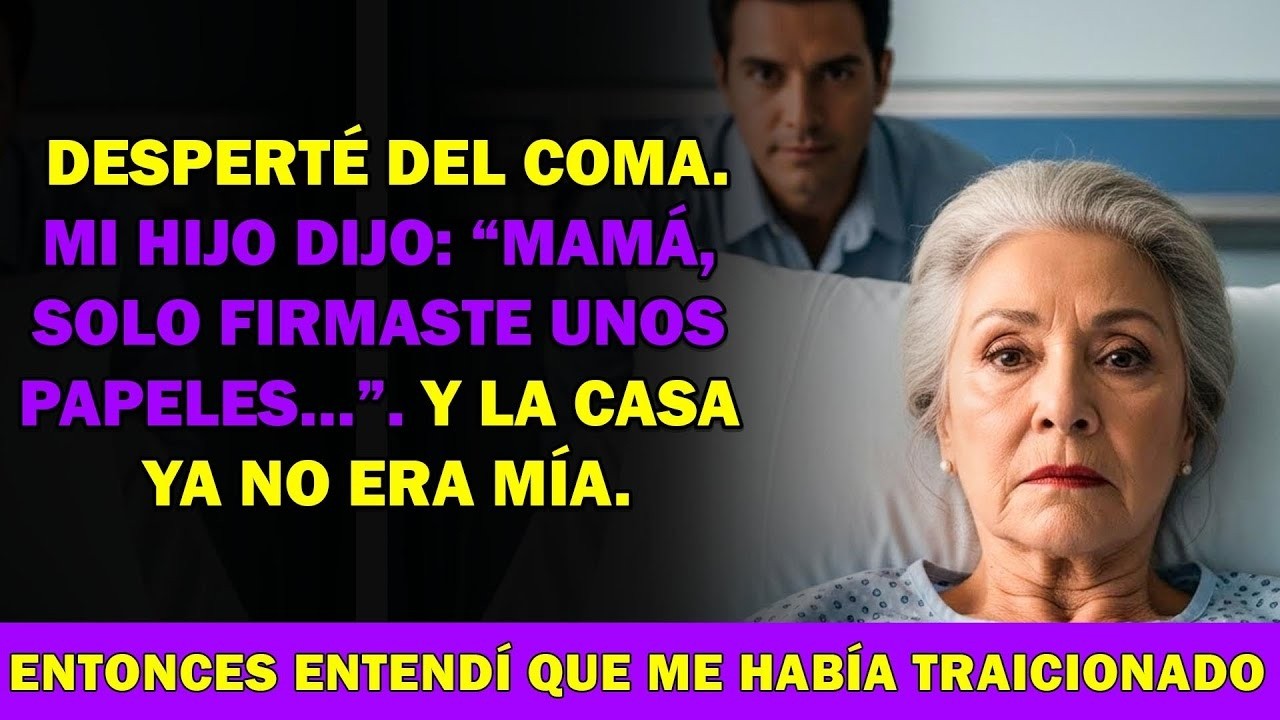 Desperté del coma  Mi hijo dijo  “La casa ya no es tuya, vivirán mis suegros”  Ahí entendí todo