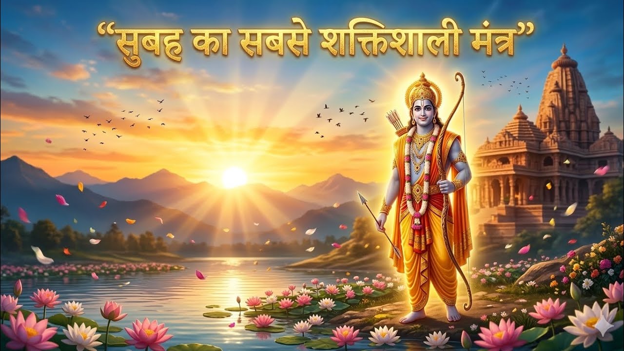 सुबह का सबसे शक्तिशाली मंत्र | सुबह उठते ही बोलो जय श्री राम 🙏