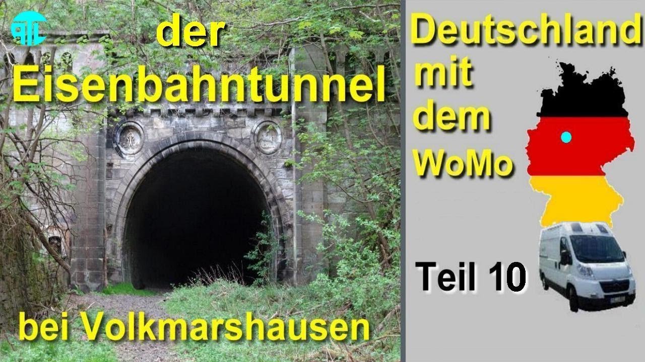 🟡 begehbarer Eisenbahntunnel 🚂 bei Volkmarshausen