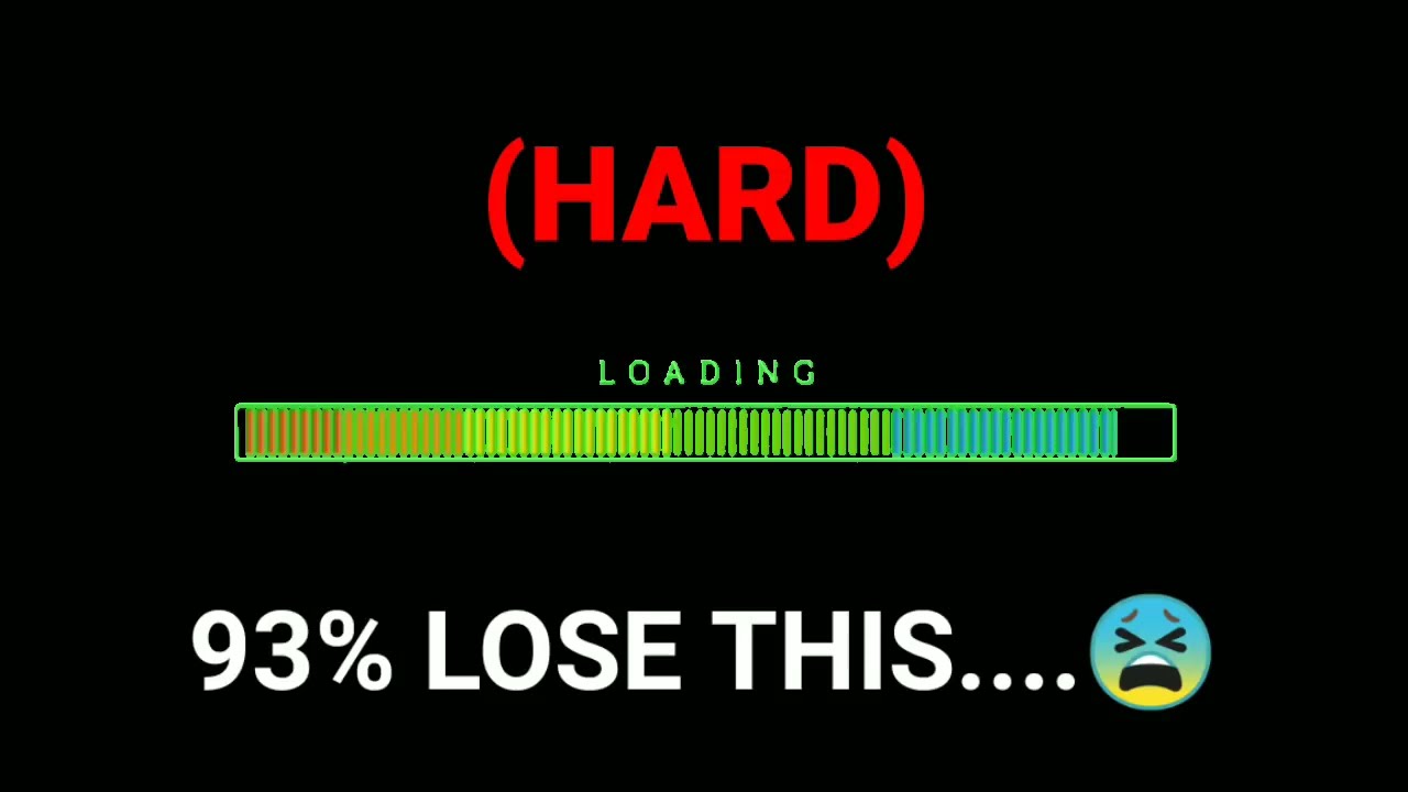 Don't Blink While Watching This Video  |  Hard  |