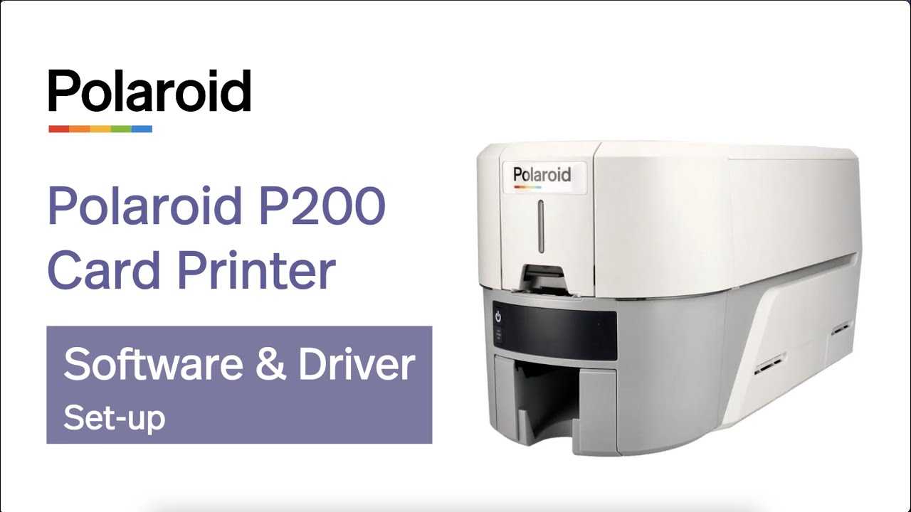 Polaroid P200 Card Printer &ndash; PESONA Software & Driver Installation