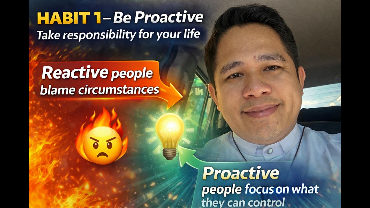 Be Proactive (Take Responsibility for Your Life) | Rev.Fr.Darwin Gitgano