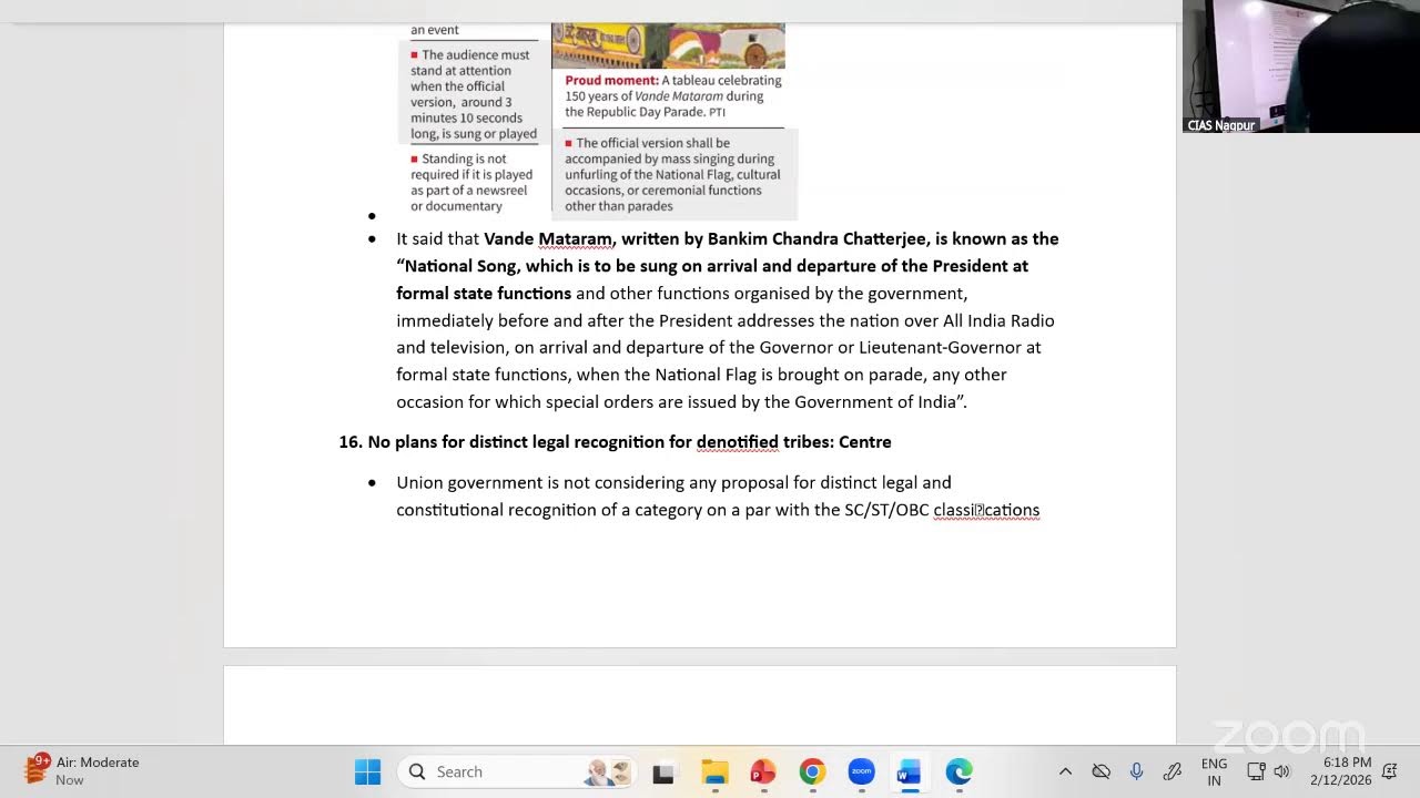 Current Affairs 12th Feb 2026