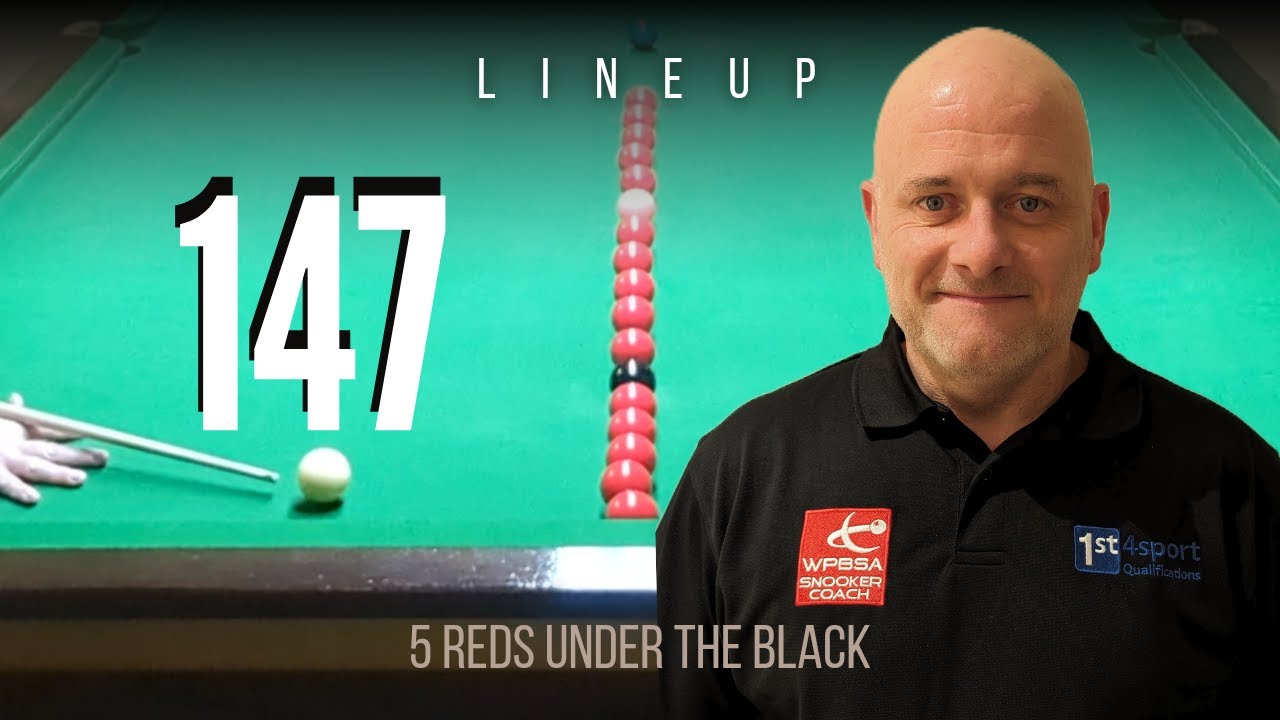 Line up with 5 reds under the black