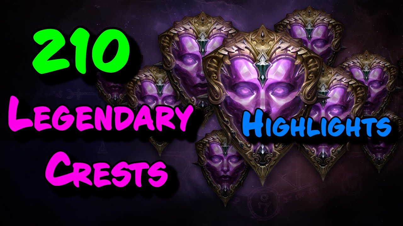 210 Legendary Crest Runs Highlights | Diablo Immortal