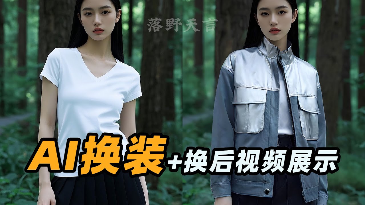 AI换装！换后模特服装视频展示！#ai #aigc #ai知识 #ai设计 #ai换装 #ai换衣