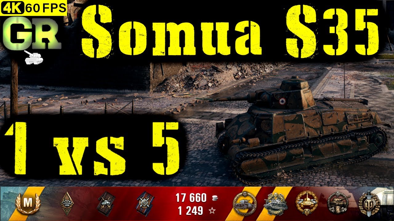 World of Tanks Somua S35 Replay - 9 Kills 1.3K DMG(Patch 1.4.1)