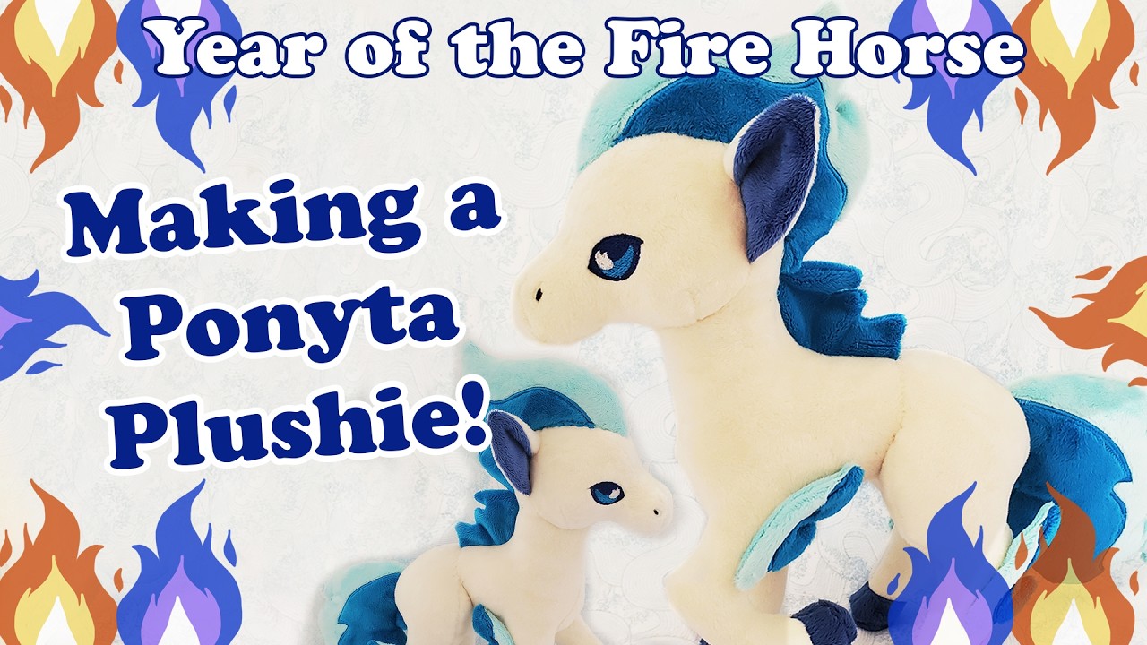 Making a Shiny Ponyta Plushie!