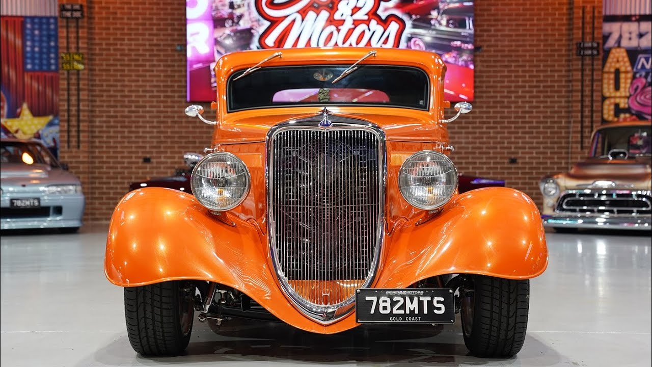 SEVEN82MOTORS ПРОДАН! Аукцион 7 декабря - Ford 3 Window Hot Rod Coupe 1934 года выпуска.
