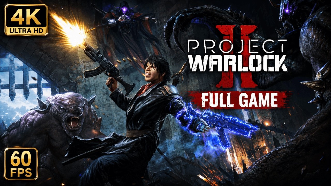 Project Warlock 2 Gameplay Walkthrough Full Game 4K 60FPS No Commentary Longplay