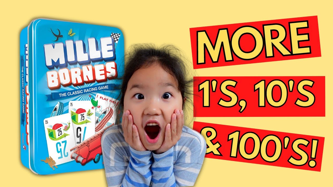 Gameschooling Maths | More PLACE VALUE and Addition for Grade 2: MILLE BORNES Card Game