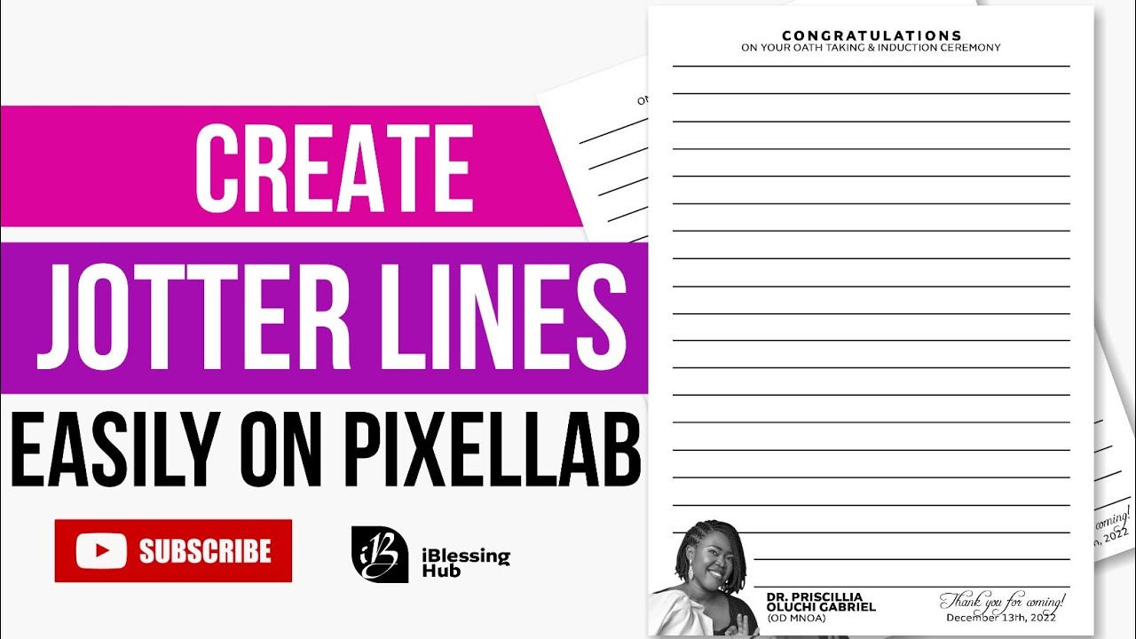 How To CREATE JOTTER LINES Easily On Pixellab | Pixellab Tutorial
