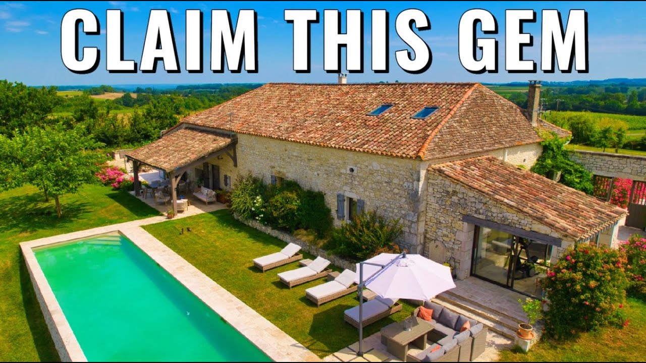 Buy a Luxurious Renovated Farmhouse in Dordogne | Stunning Vineyard & Château Views - A29678VGR24