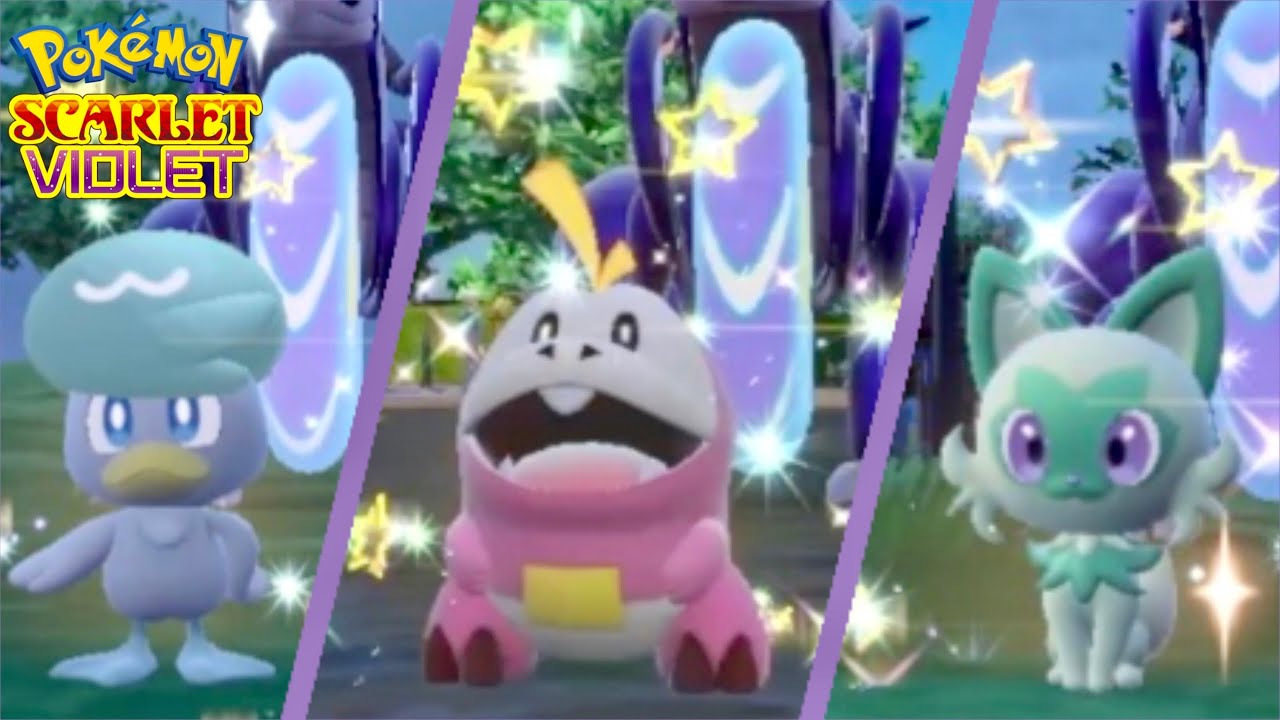 Hatching All Shiny Gen 9 Starters In Pok&eacute;mon Scarlet & Violet