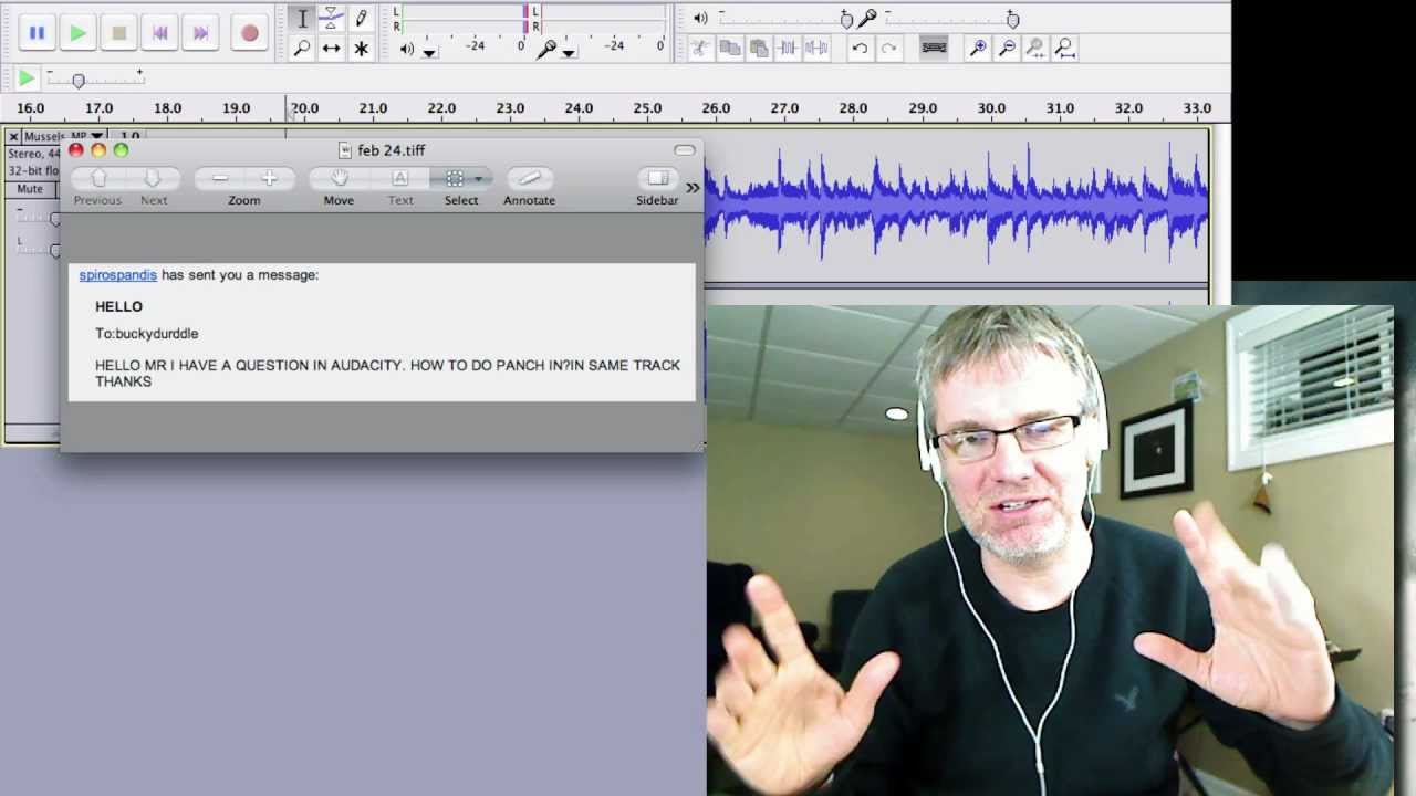 Audacity Tutorial How to Record a Punch In | How to Edit