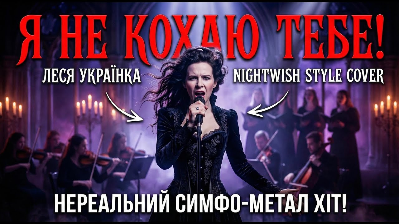 Такою ви Лесю Українку ще не чули: «Я не кохаю тебе» у стилі Nightwish!