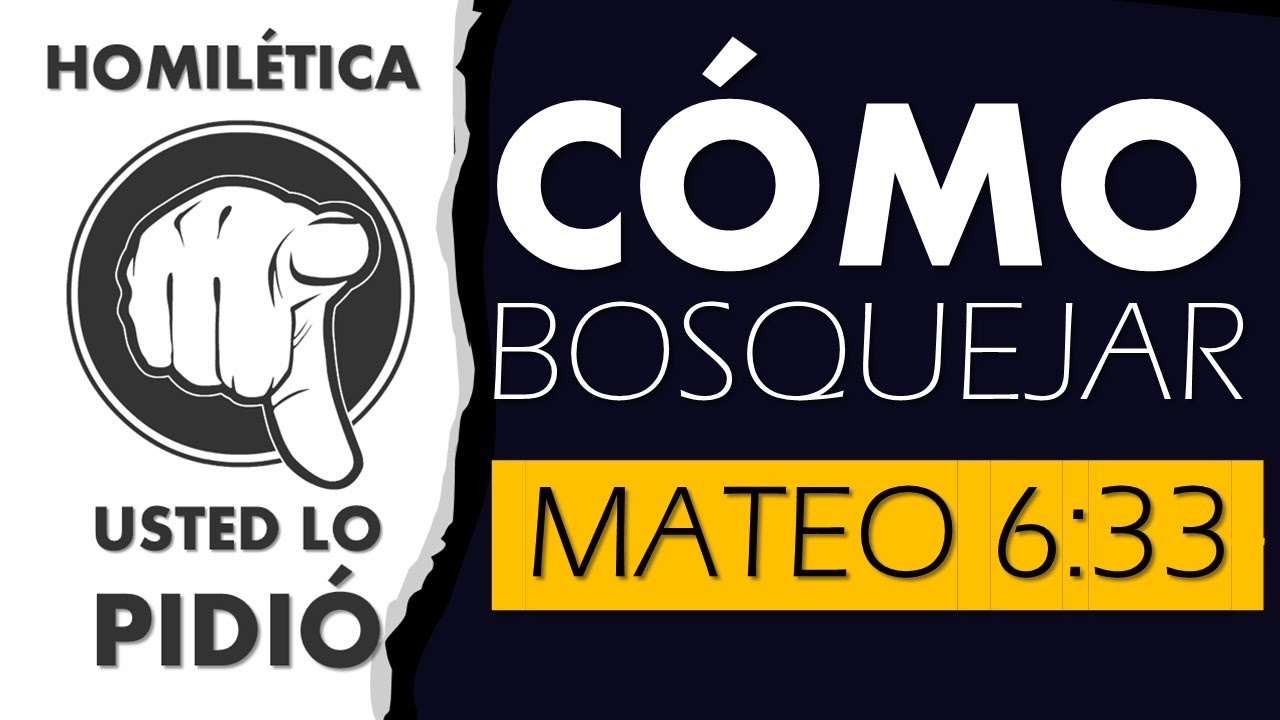 BUSCA PRIMERO EL REINO DE DIOS, Mateo 6:33, BOSQUEJO