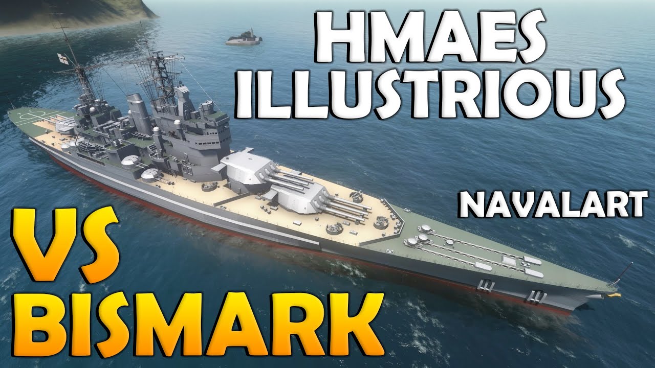 1980's Battleship VS BISMARK! - Naval Art Gameplay