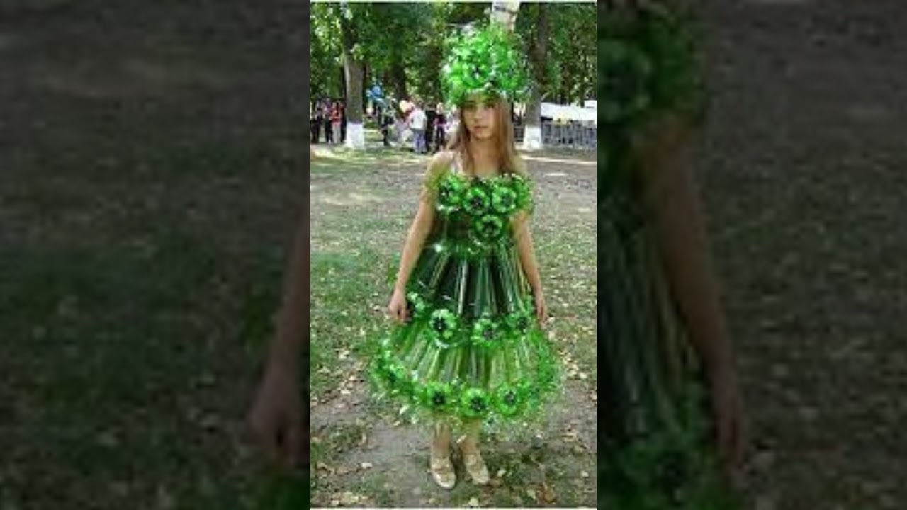 Handmad Plastic Bottle dress I Plastic Bottles Into Clothes