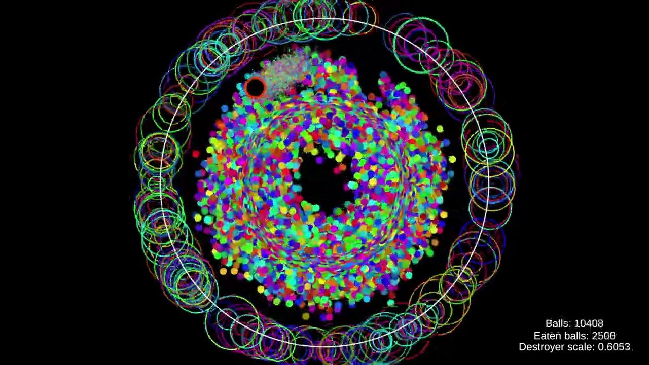 When Balls Multiply Out of Control… (4K 60FPS Simulation)