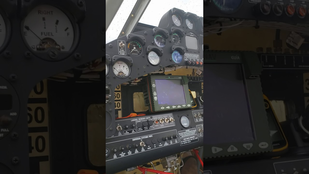 acionamento do avião airtractor 402 turboélice