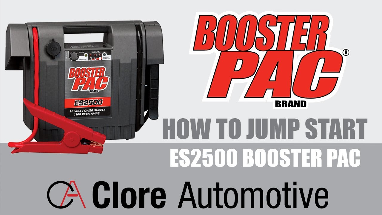 Booster Pac ES2500 Unit Jump Starting Guide - Clore Automotive