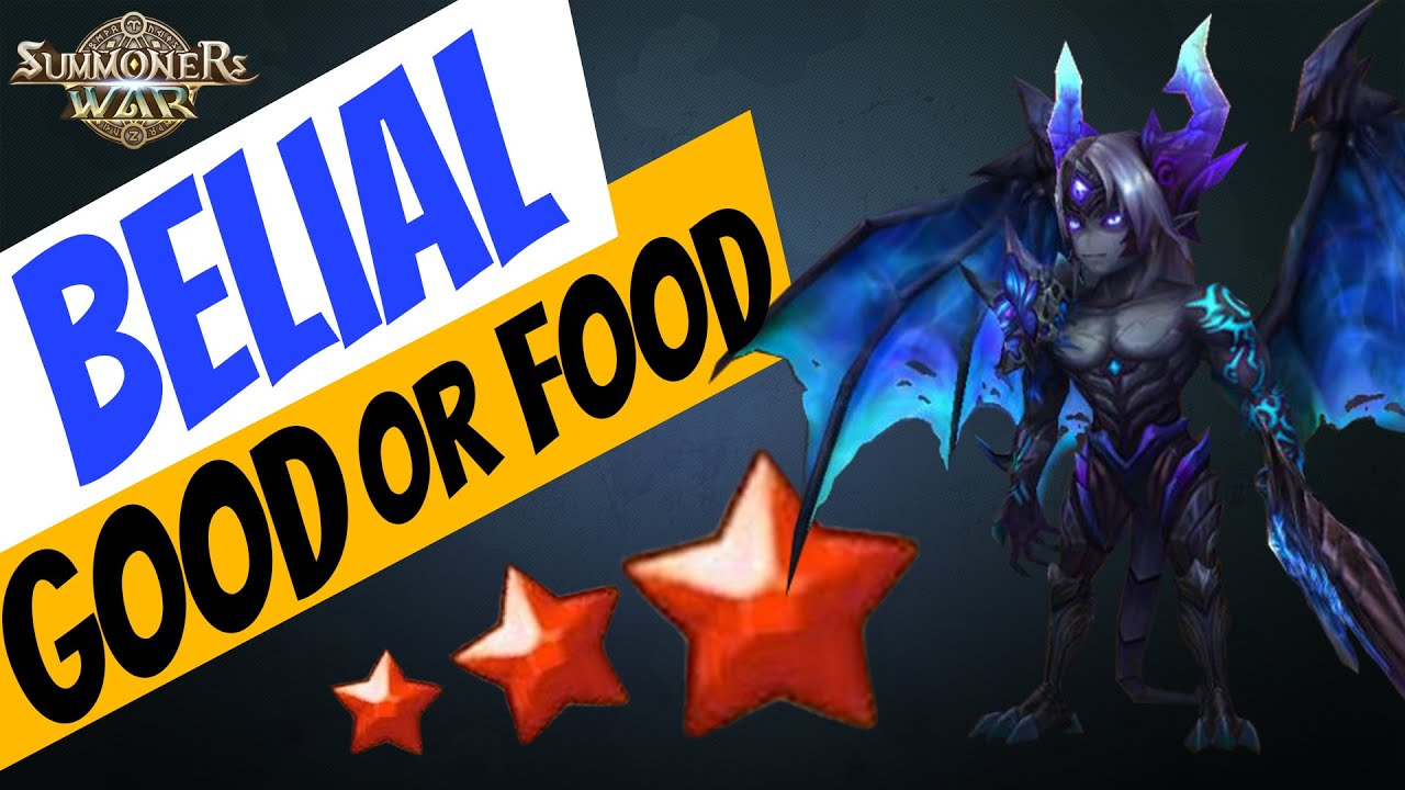 Belial (Water Demon). 👍Good or 🍔Food? in Summoners War RTA