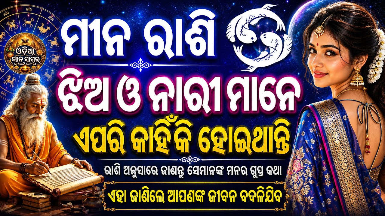 ମୀନ ରାଶିର ଝିଅ ବା ନାରୀ ଏପରି କାହିଁକି ହୋଇ ଥାନ୍ତି | Ladies Spacial Pisces | Mina rashi jhia o nari
