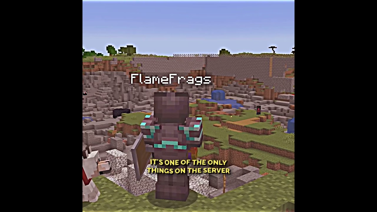 FlameFrags loses his chestplate.