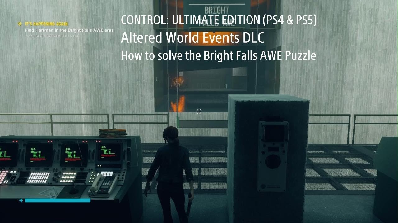 CONTROL (PS4 & PS5) - DLC03 - How to solve the Bright Falls AWE Puzzle