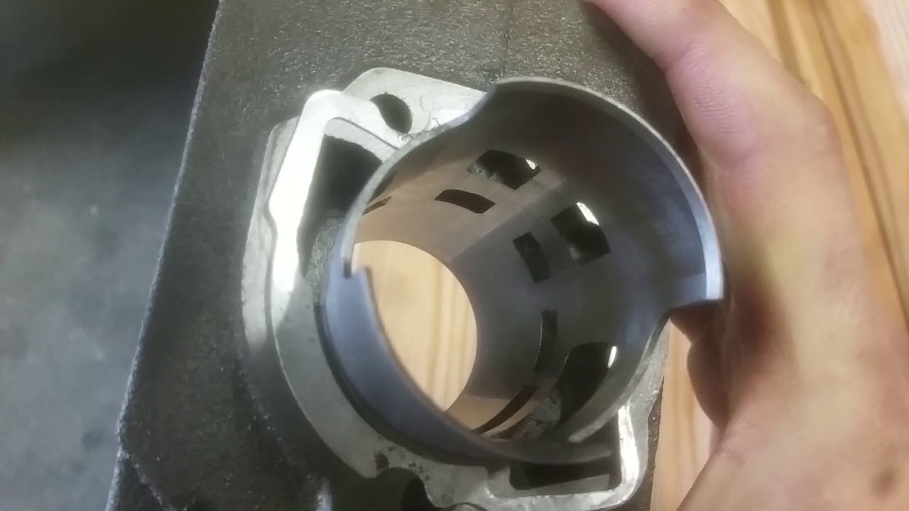 Piaggio ciao tuning malossi 63cc porting teil1