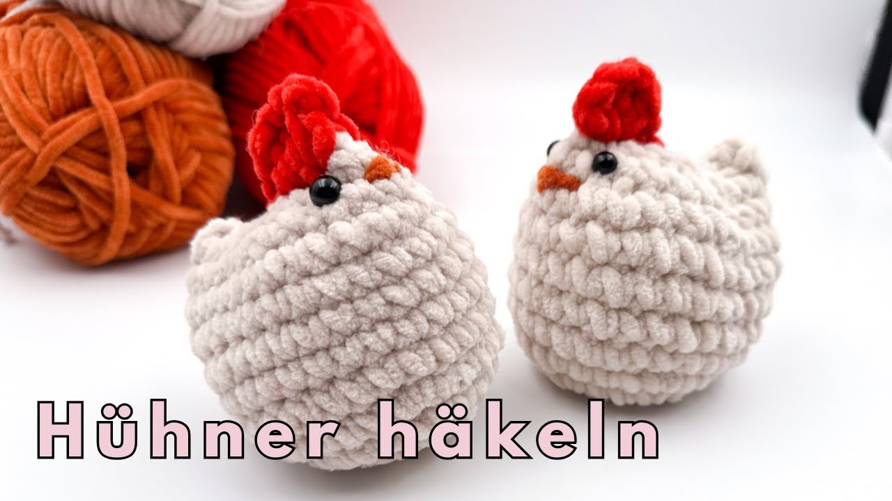 Häkle lustige Osterhühner – Schritt für Schritt Anleitung 🧶🐔 | DIY Deko für Ostern