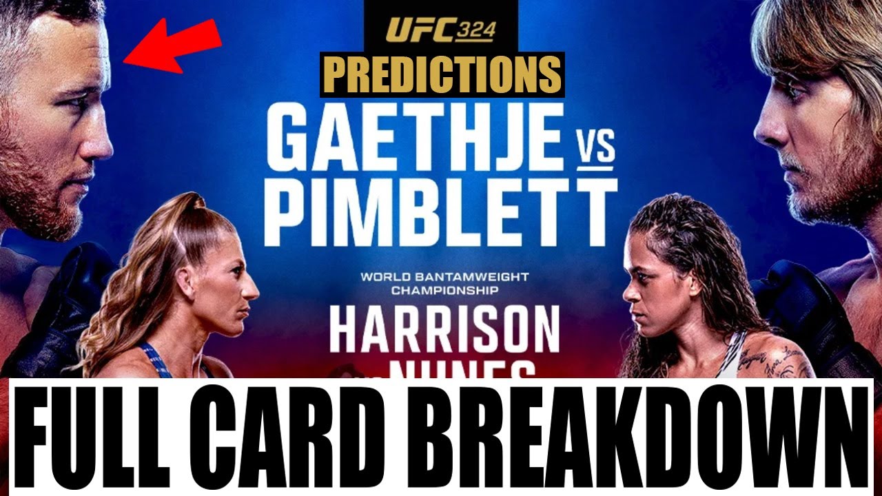 The Breakdown You NEED Before UFC 324 Gaethje vs Pimblett