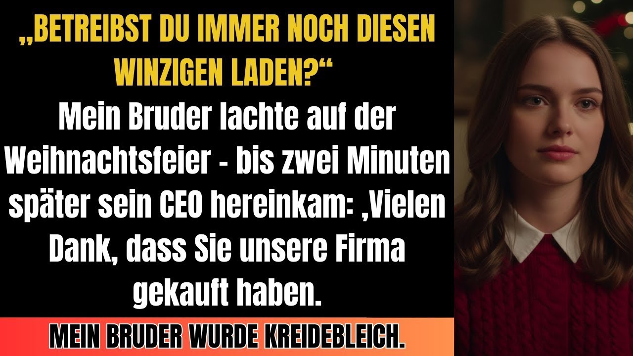 Weihnachtsfeier: Bruder verspottete mein „kleines Business“ – Bis sein CEO mich „Chefin“ nannte