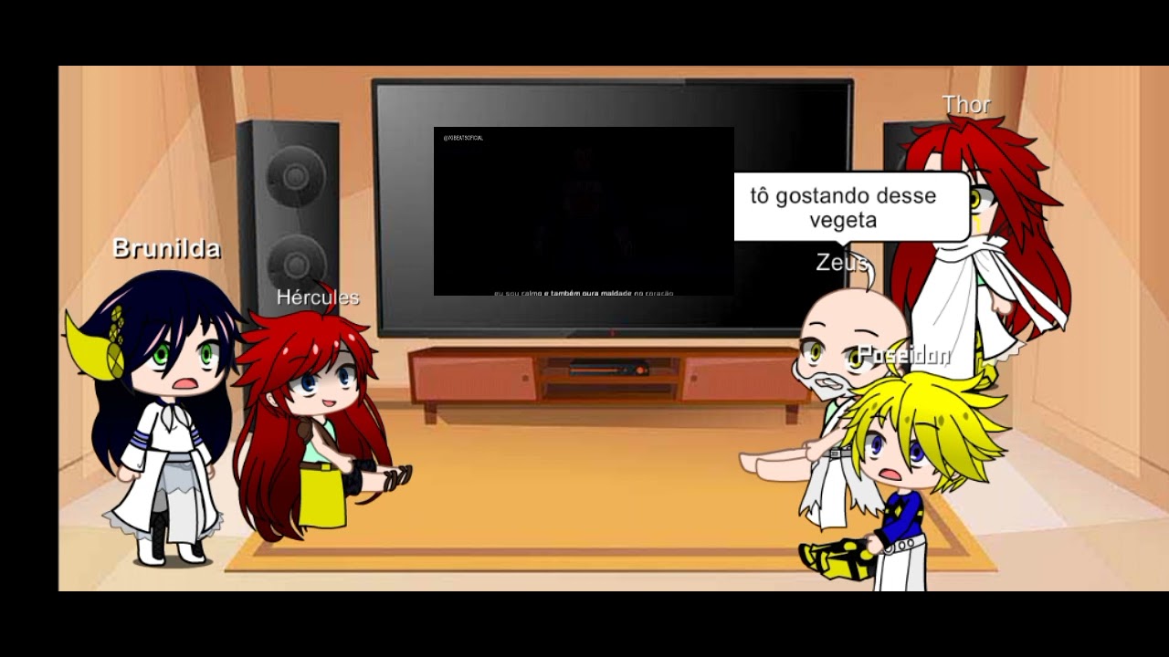 deuses e Brunilda reagem ao rap do Gogeta