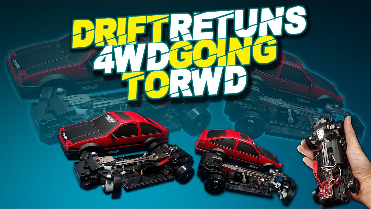 4WD GOING TO RWD [ CUMA RC MAINAN & DILUAR EKSPETASI, JADI ENAK BANGET NGEDRIFT NYA ! BRUSHED SETUP