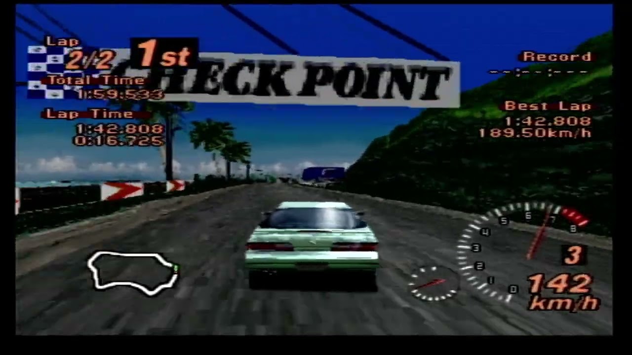 Gran Turismo 2 on the Playstation 1 first race win