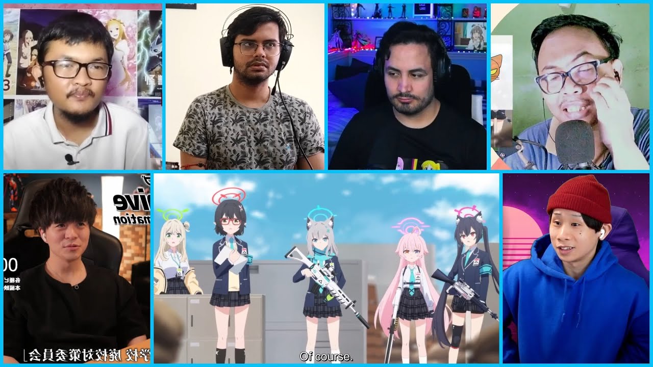 Blue Archive the Animation Eps 01 Reaction Mashup