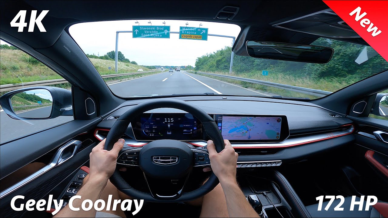 Geely Coolray 2024 POV Test drive 4K (1.5 TD - 172 HP, 7-DCT)