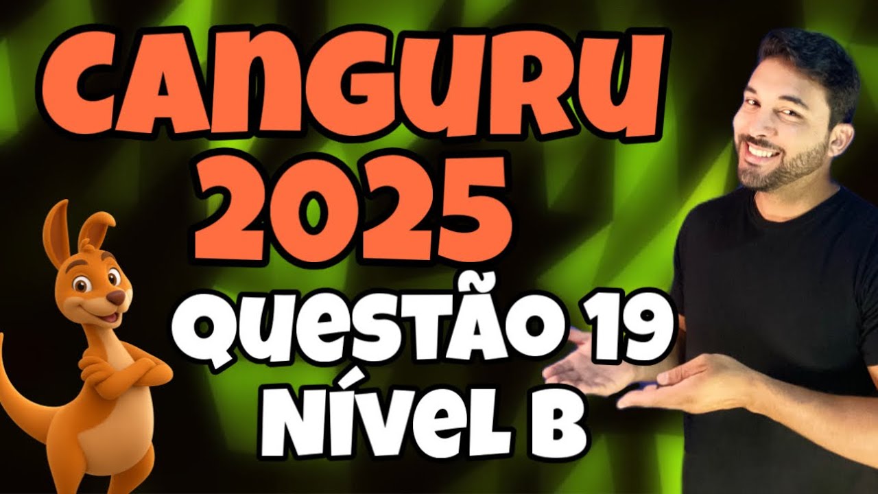 RESOLUÇÃO OLIMPÍADA CANGURU DE MATEMÁTICA 2025 - NÍVEL B - Janaína cortou quatro quadrados iguais