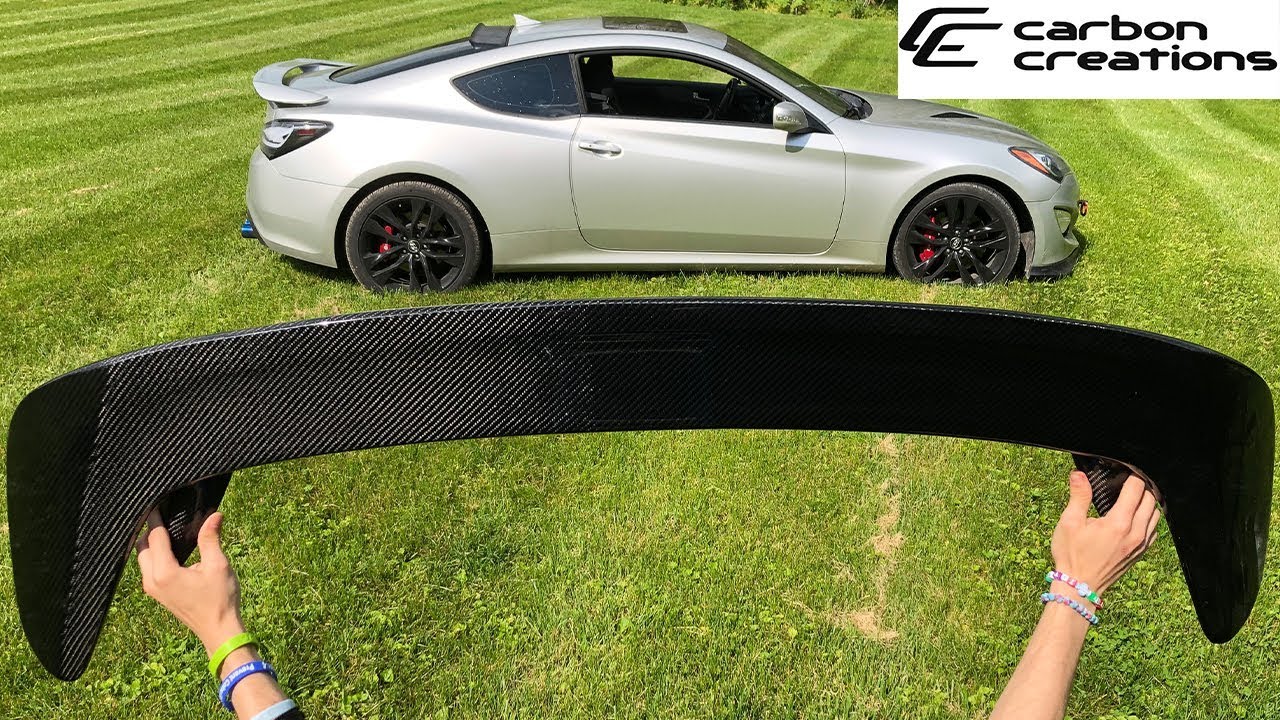 Genesis Coupe Gets Carbon Creations Track Spoiler!