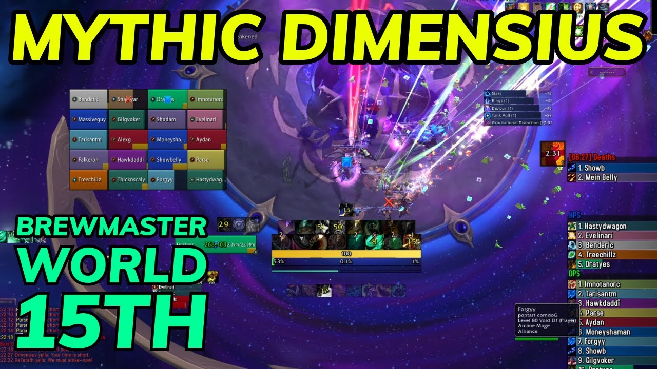 Mythic Dimensius World 15th / US 3rd / California 2nd (Brewmaster POV)