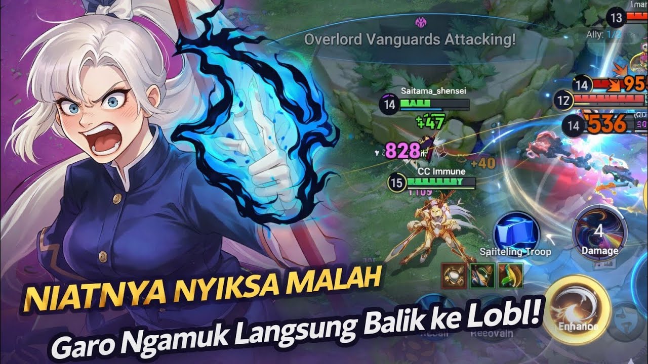 DI-LOCK ADALAH MOTIVASI! Garo Ngamuk Sampe Musuh Lupa Cara Main!